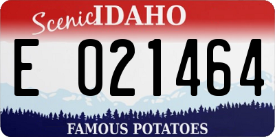 ID license plate E021464