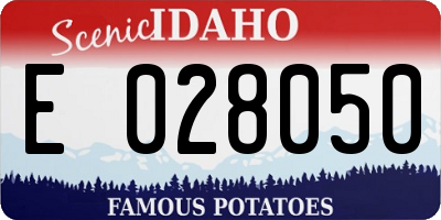 ID license plate E028050