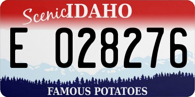 ID license plate E028276
