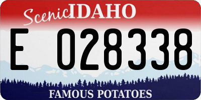 ID license plate E028338