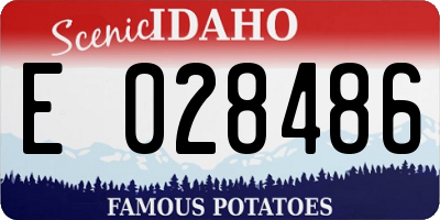 ID license plate E028486