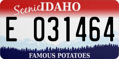 ID license plate E031464