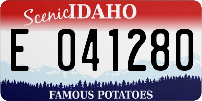 ID license plate E041280