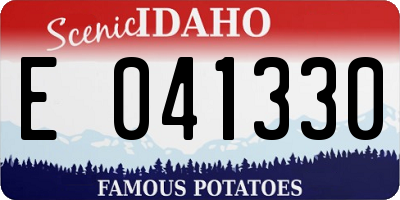 ID license plate E041330