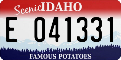 ID license plate E041331