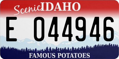 ID license plate E044946