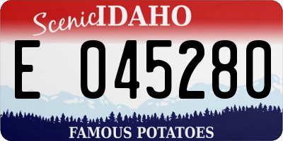 ID license plate E045280