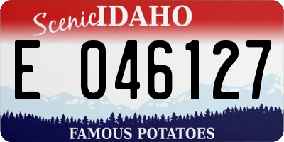 ID license plate E046127