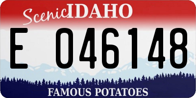 ID license plate E046148