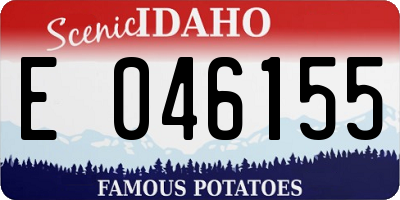 ID license plate E046155