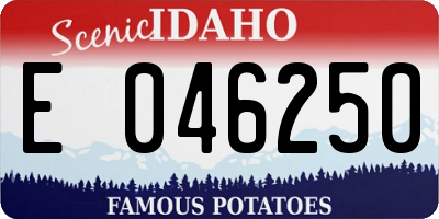 ID license plate E046250