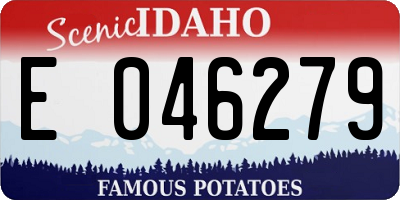 ID license plate E046279