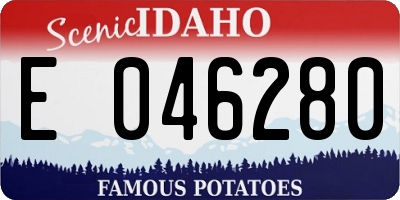 ID license plate E046280