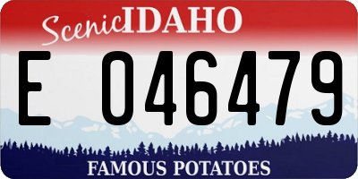 ID license plate E046479