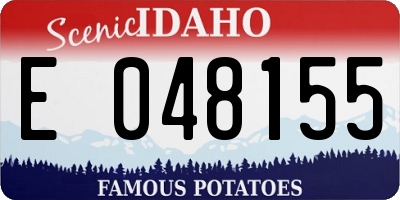 ID license plate E048155