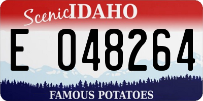ID license plate E048264