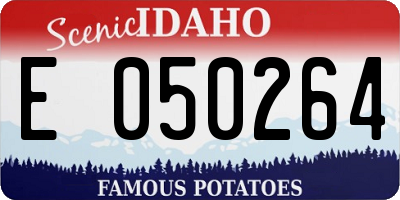 ID license plate E050264