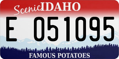 ID license plate E051095
