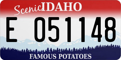 ID license plate E051148