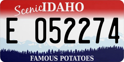 ID license plate E052274