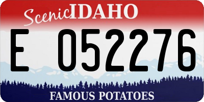 ID license plate E052276