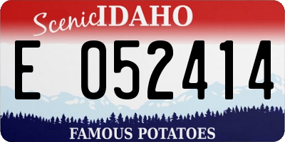 ID license plate E052414