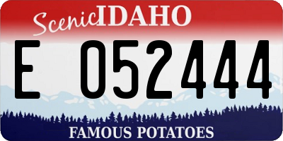 ID license plate E052444