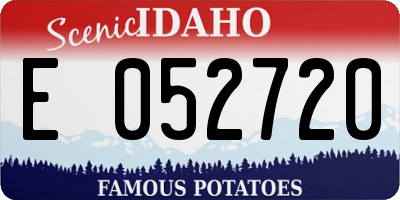 ID license plate E052720