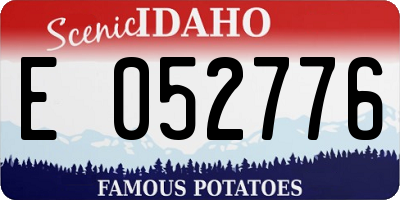ID license plate E052776