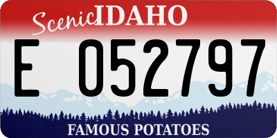 ID license plate E052797
