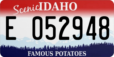 ID license plate E052948