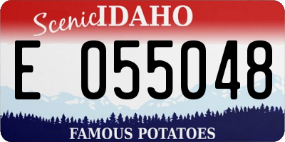 ID license plate E055048
