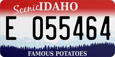 ID license plate E055464