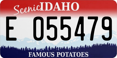 ID license plate E055479