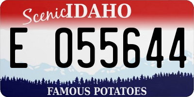 ID license plate E055644