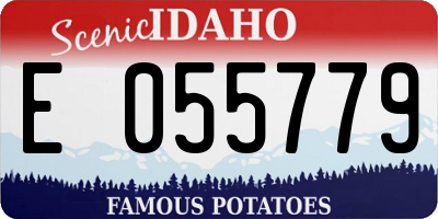 ID license plate E055779