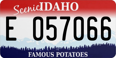 ID license plate E057066