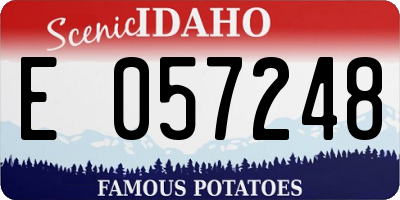 ID license plate E057248