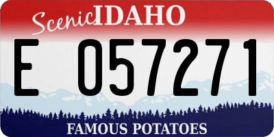 ID license plate E057271