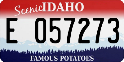 ID license plate E057273