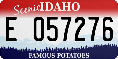 ID license plate E057276