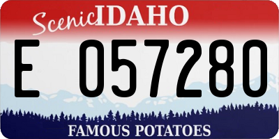 ID license plate E057280