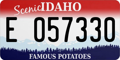 ID license plate E057330