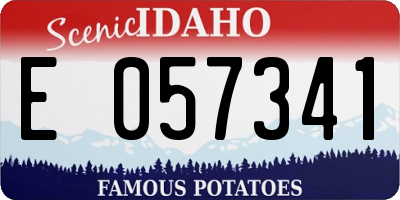 ID license plate E057341
