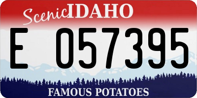 ID license plate E057395