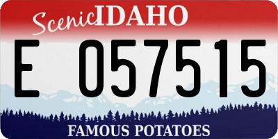 ID license plate E057515