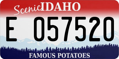 ID license plate E057520