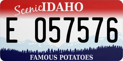 ID license plate E057576