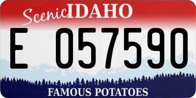 ID license plate E057590