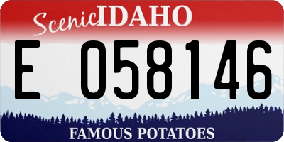 ID license plate E058146